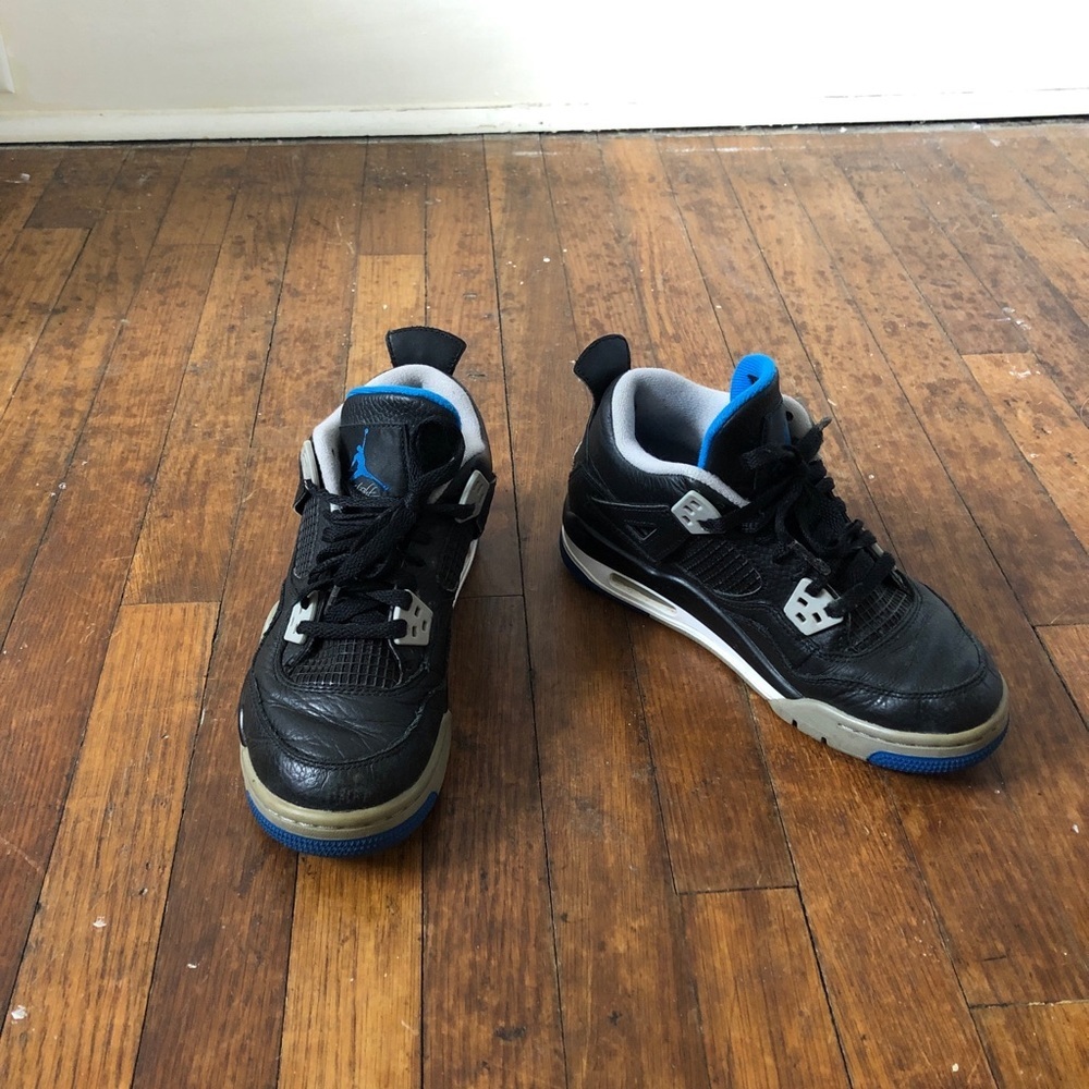 Nike Air Jordan Flight High Top Yout 4Y Blue Black